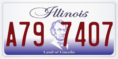 IL license plate A797407