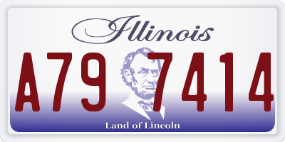 IL license plate A797414