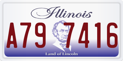 IL license plate A797416