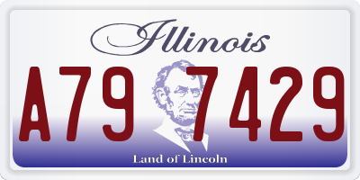 IL license plate A797429