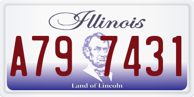 IL license plate A797431