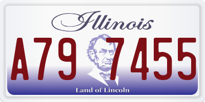 IL license plate A797455