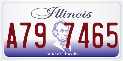 IL license plate A797465