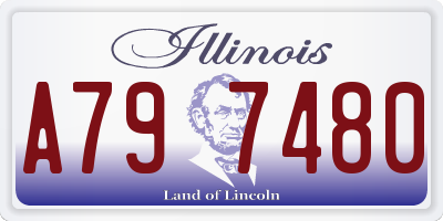 IL license plate A797480