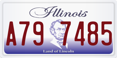 IL license plate A797485