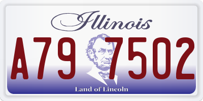 IL license plate A797502