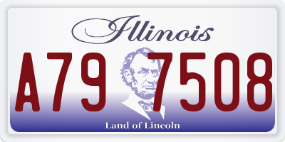 IL license plate A797508
