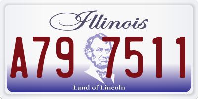 IL license plate A797511