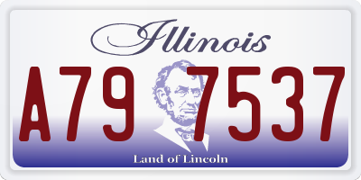 IL license plate A797537