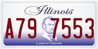 IL license plate A797553