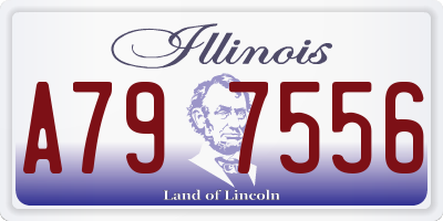 IL license plate A797556