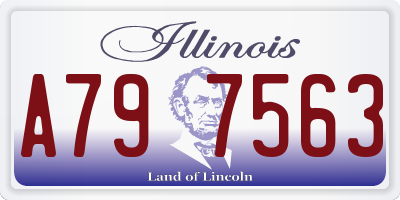 IL license plate A797563