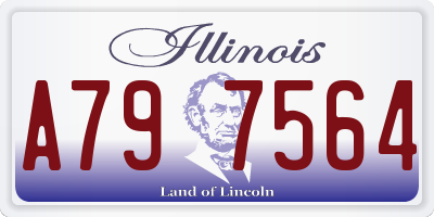 IL license plate A797564