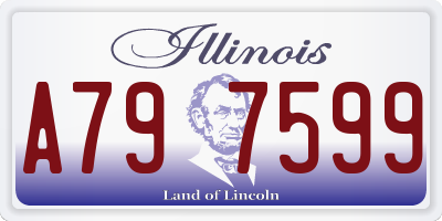 IL license plate A797599