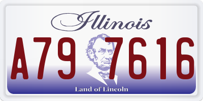 IL license plate A797616