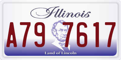 IL license plate A797617