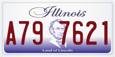 IL license plate A797621