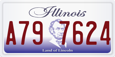 IL license plate A797624