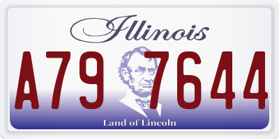 IL license plate A797644