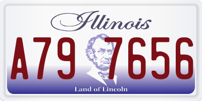 IL license plate A797656