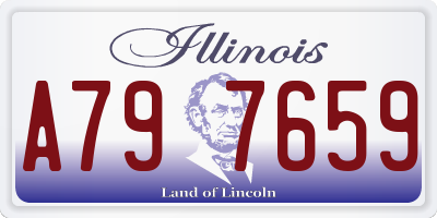 IL license plate A797659