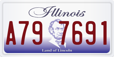IL license plate A797691