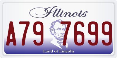 IL license plate A797699