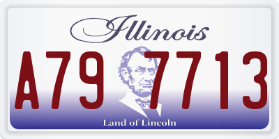 IL license plate A797713