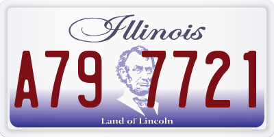 IL license plate A797721
