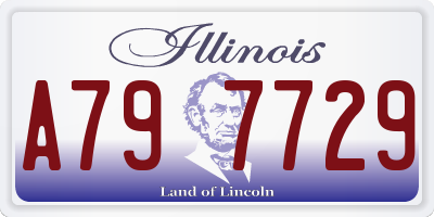 IL license plate A797729