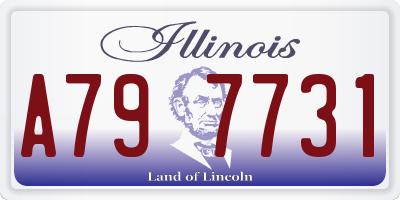 IL license plate A797731