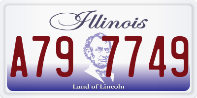 IL license plate A797749