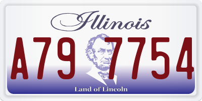 IL license plate A797754