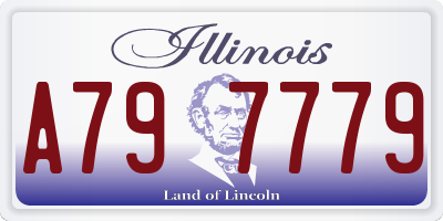 IL license plate A797779