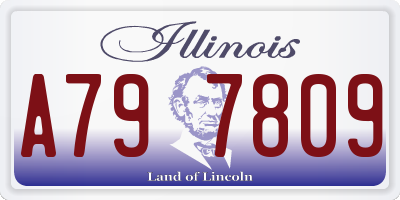 IL license plate A797809