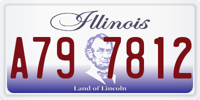 IL license plate A797812