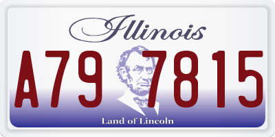 IL license plate A797815