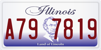 IL license plate A797819