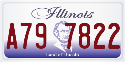 IL license plate A797822