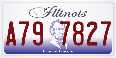 IL license plate A797827