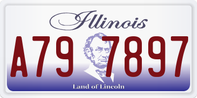 IL license plate A797897