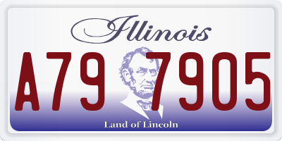 IL license plate A797905