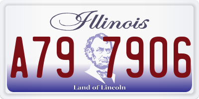 IL license plate A797906