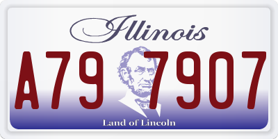 IL license plate A797907