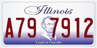 IL license plate A797912
