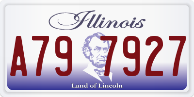 IL license plate A797927