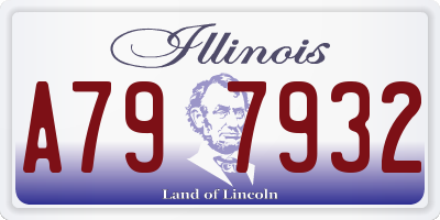 IL license plate A797932