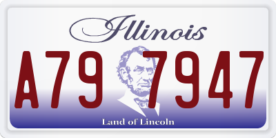 IL license plate A797947