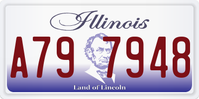 IL license plate A797948