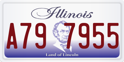 IL license plate A797955